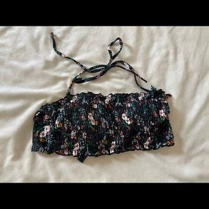 floral bikini top